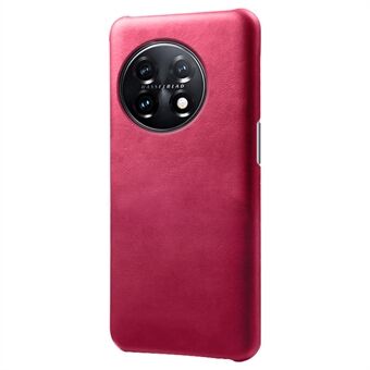 Anti-ridse telefoncover til OnePlus 11 5G, PU læderbelagt pc kalv tekstureret stødsikker mobiltelefoncover