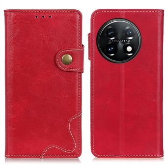 Til OnePlus 11 5G S-formet tekstur telefontaske Stand tegnebog Beskyttende mobiltelefon flip cover