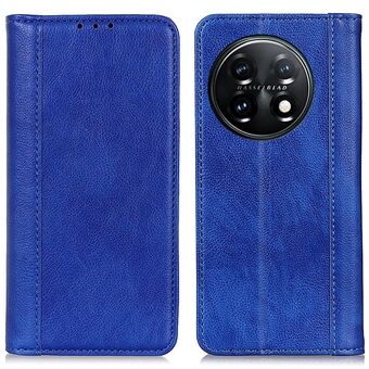 Til OnePlus 11 5G Split Læder Stand Telefon Case Litchi Texture Wallet Protection Cover