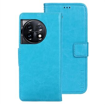 IDEWEI til OnePlus 11 5G Stand Crazy Horse Texture Pung Cover Anti-ridse PU Læder Telefon Flip Case