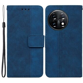 Til OnePlus 11 5G Phone Wallet Case Stand præget læder Fuld beskyttelse Mobiltelefoncover
