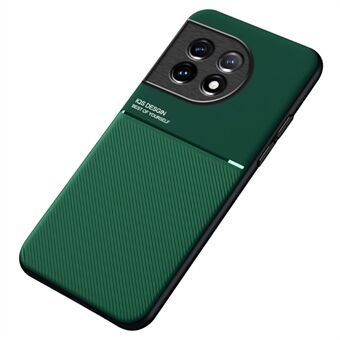 Lines Imprinted Slim Case til OnePlus 11 5G PU Læder TPU Case Anti-ridse telefoncover