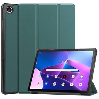 Til Lenovo Tab M10 Plus (Gen 3) PU læder Trifold Stand Case Auto Sleep / Wake Tablet Fuld beskyttelsescover