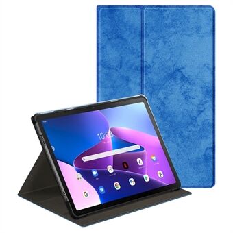 Til Lenovo Tab M10 Plus (3. generation) / Xiaoxin Pad 2022 10.6 tommer, Roterende Kickstand Pen Holder Design, Ensfarvet Etui med Tekstureret Overflade, Forstærket Magnetisk Absorption, Tablet Cover