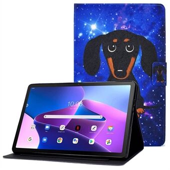 For Lenovo Tab M10 (Gen 3) TB-328FU / TB-328XU Pattern Printing PU Leather Stand Card Slots Tablet Case Magnetic Clasp Cover