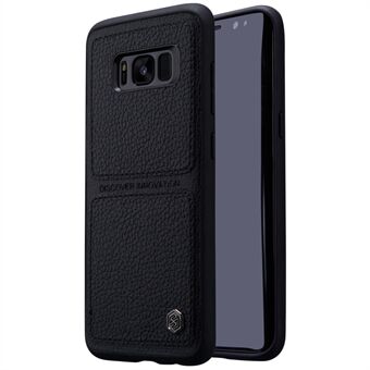 NILLKIN Burt Case Læderbelagt PC TPU Combo Bagcover Mobilbeskytter til Samsung Galaxy S8 G950