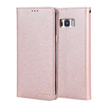 CMAI2 Series Silk Texture Wallet Stand Leather Case for Samsung Galaxy S8 G950