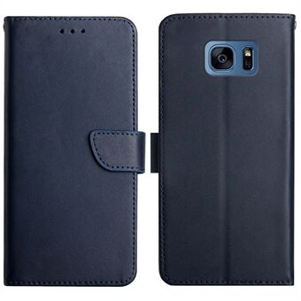 Til Samsung Galaxy S7 Edge Nappa Texture Case Anti-ridse Anti-shock tegnebog Ægte læder telefoncover med Stand