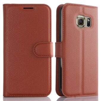 Litchi Texture Wallet Leather Cover Protector for Samsung Galaxy S7 Multiple Colors Cell Phone Accessory