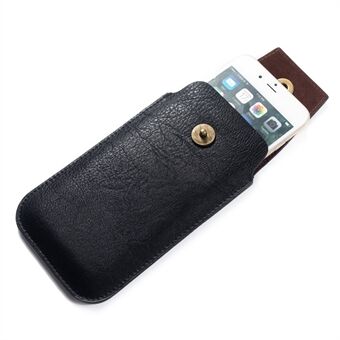  PU Leather Phone Pouch Waist Bag with Metal Buckle, Size: 17 x 9.5 x 2cm