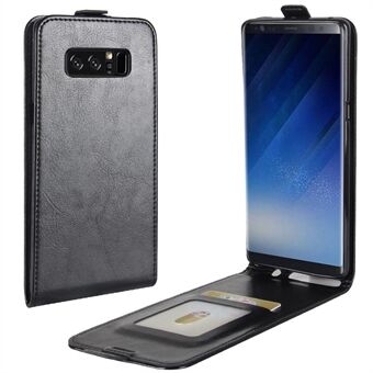 Crazy Horse Vertical Flip Leather Magnetic Phone Casing for Samsung Galaxy Note 8