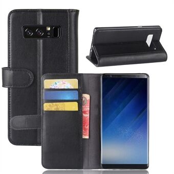 Til Samsung Galaxy Note 8 Split Flip Lædermappe Flip-pung Foldbar Støtte Cover-etui