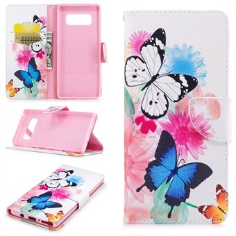 Pattern Printing PU Leather Wallet Stand Phone Case for Samsung Galaxy Note 8