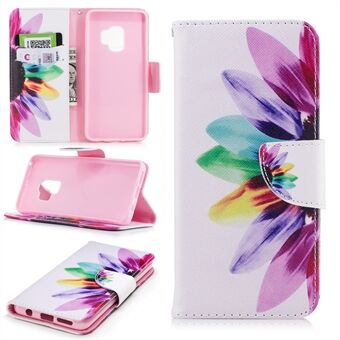 Pattern Printing Stand Wallet Leather Case for Samsung Galaxy S9 G960