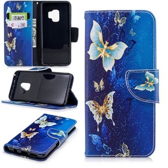 Pattern Printing PU Leather Magnetic Wallet Stand Case for Samsung Galaxy S9 G960