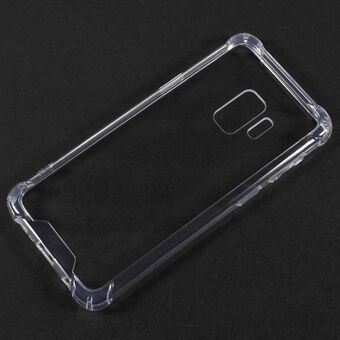 Drop-proof klar akryl bagside + TPU Edge Hybrid Shell til Samsung Galaxy S9 - Gennemsigtig