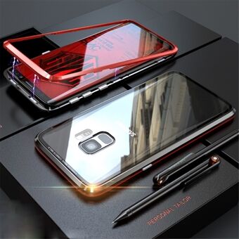 Detachable Magnetic Metal Frame + Tempered Glass Back Phone Shell for Samsung Galaxy S9 SM-G960
