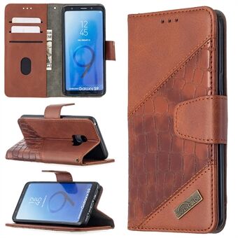 Crocodile Skin Assorted Color Style Leather Wallet Case for Samsung Galaxy S9