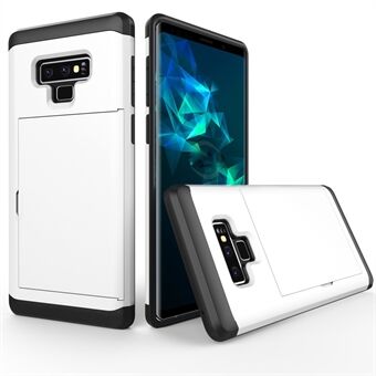 Plastic + TPU Hybrid Case with Card Slot for Samsung Galaxy Note 9