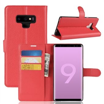 Litchi Texture Wallet Stand Leather Phone Case for Samsung Galaxy Note 9