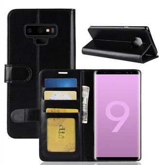 Crazy Horse Magnetic Stand Wallet Leather Mobile Phone Case for Samsung Galaxy Note 9