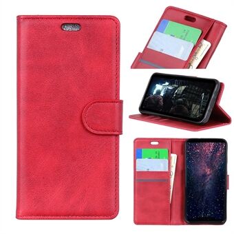 For Samsung Galaxy S10 Matte PU Leather Wallet Magnetic Protective Case