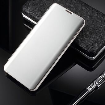 Til Samsung Galaxy S10 [Electroplating Mirror Surface] View Window Lædertaske