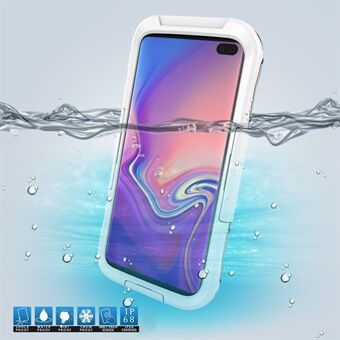 10 m undervands vandtæt telefoncover til Samsung Galaxy S10 Snavs-/støv-/snebestandigt etui