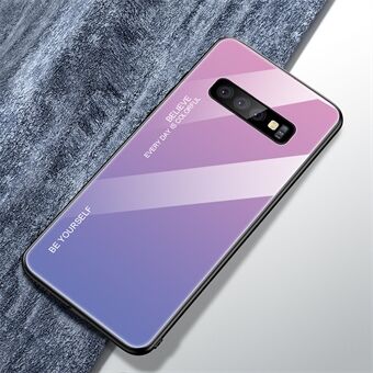 Gradient Glass TPU + PC Phone Protective Cover for Samsung Galaxy S10