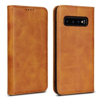 Auto-absorbed Leather Wallet Stand Case for Samsung Galaxy S10