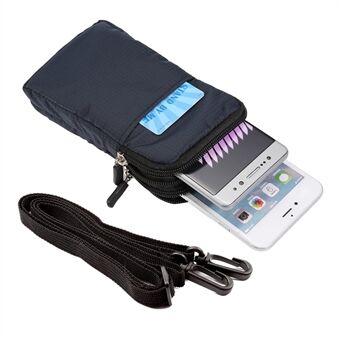 Outdoor Sports Belt Phone Bag Waist Pack Wallet with Shoulder Strap for iPhone X/8/8 Plus/7 Plus/Samsung Galaxy S9+/S8+, Size: 16.5x9x3cm