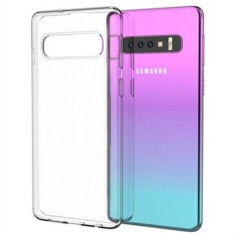 Til Samsung Galaxy S10 Klart blødt TPU-telefoncover Super tyndt Anti-fingeraftryk Anti-ridse telefonbagcover