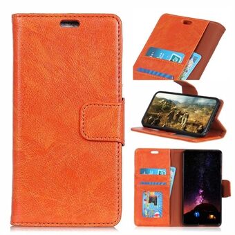 Textured Split Leather Wallet Magnetic Case for Samsung Galaxy S10 Plus