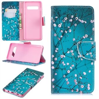 Pattern Printing PU Leather Protection Cell Phone Case for Samsung Galaxy S10 Plus