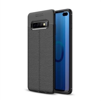 Litchi Skin TPU Cell Phone Cover for Samsung Galaxy S10 Plus