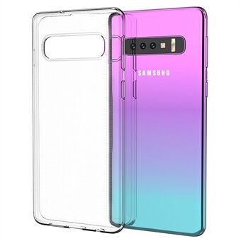 Stødsikker TPU-telefoncover til Samsung Galaxy S10 Plus, ultratyndt gennemsigtigt mobiltelefonbagcover