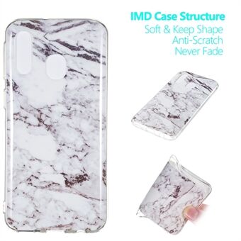 Marble Pattern IMD TPU Shell Phone Case for Samsung Galaxy A40