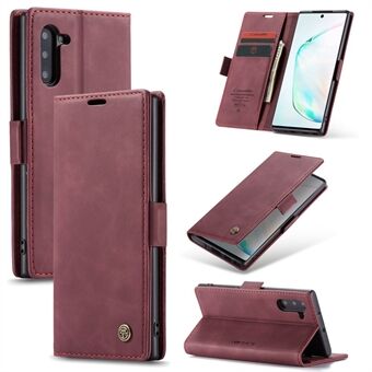 CASEME 013 Series Autoabsorberet Flip Læder Wallet Stand Case til Samsung Galaxy Note 10/Note 10 5G