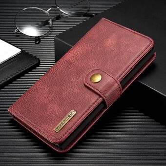 DG.MING Detachable Split Leather Wallet Cover + PC Hard Shell for Samsung Galaxy Note 10/Note 10 5G