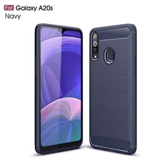 Carbon Fibre Brushed TPU Case for Samsung Galaxy A20s