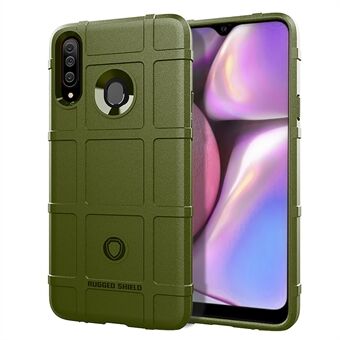 Anti-shock Square Grid Texture Shield TPU Case for Samsung Galaxy A20s