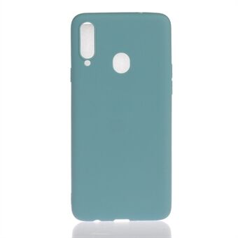Anti-fingeraftryk ensfarvet mat TPU telefoncover til Samsung Galaxy A20s