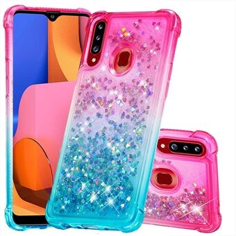 Gradient Glitter Quicksand TPU Phone Cover for Samsung Galaxy A20s