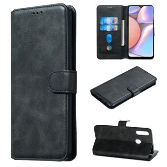 Til Samsung Galaxy A20s Solid Color Protective Læder Wallet Cover Shell