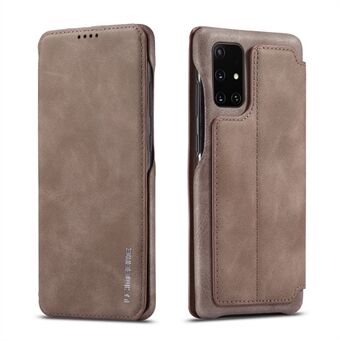 LC.IMEEKE Retro Style Flip Læder Kortholder Telefon Case til Samsung Galaxy A51