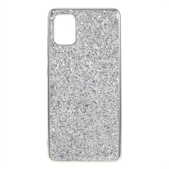 Shiny Glitter Powder Electroplating TPU + PC mobiltelefon etui til Samsung Galaxy A51