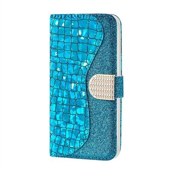 Crocodile Skin Glittery Powder Leather Wallet Cover til Samsung Galaxy A51 SM-A515