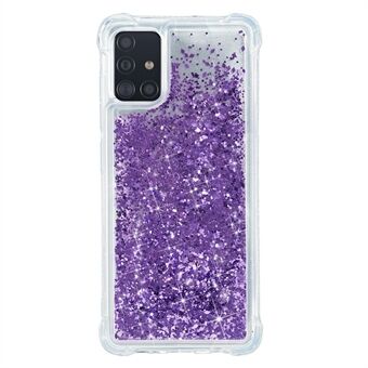 Pure Color Glitter Powder Quicksand TPU Shell til Samsung Galaxy A51 SM-A515