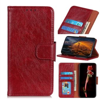 Nappa Texture Split Leather Wallet Shell til Samsung Galaxy A71