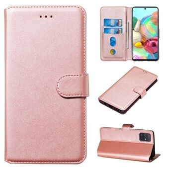 Solid farve flip læder tegnebog telefon etui til Samsung Galaxy A71 A715